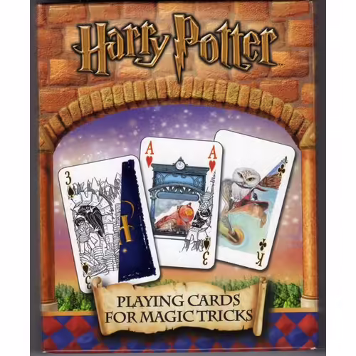 Harry Potter, Playing Cards For Magic Tricks -  12 Tours De Magie Avec Des Cartes.+ Le Livret D'explications Détaillées