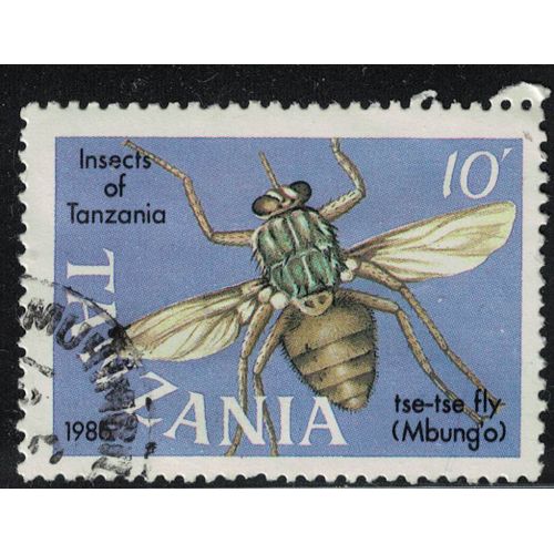 Tanzanie 1986 Oblitéré Used Animal Insecte Glossina Sp. Mouche Tsé Tsé Su