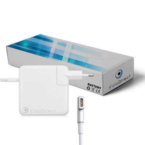 Adaptateur alimentation chargeur pour ordinateur portable APPLE 60W MACBOOK 16,5V 3,65A - Visiodirect -