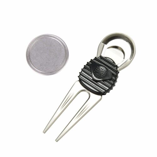 1 Pièce Acier Inoxydable Golf Club Balle Mettre Vert Fourchette Divot Pelouse Golfeur Kit Réparation Switchblade Outil