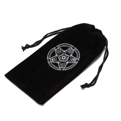 1 Pièces Tarot Carte Sac De Rangement Mini Comprimés Paquet Poches Cartes Sacs À Cordon Six Awn Star Velours