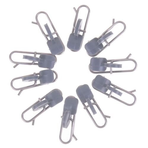 10 Pièces/Ensemble Pêche Découplage Acier Inoxydable Impact Appât Pince Crochet De Pêche Découplage Accessoires Outil De Pêche 2.5cm
