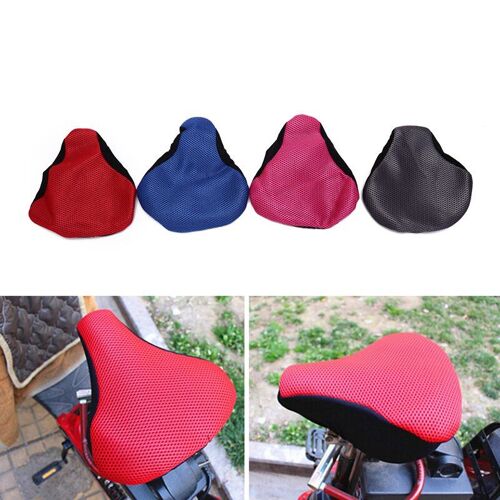 Selle Vélo Vélo Accessoires Couleur Aléatoire 3d Doux Vélo Siège Selle Pour Un Vélo Cyclisme Filet Siège Tapis Coussin Housse De Siège