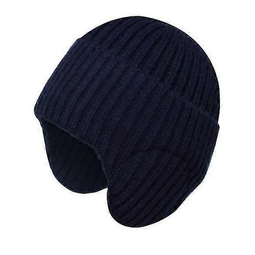 Bonnet D'hiver Chaud Pour Homme Et Femme, Style Identique, Bonnet Épais Tricoté, Couleur Unie, Cache-Oreilles Résistant Au Froid, Couvre-Chef Pour Adulte