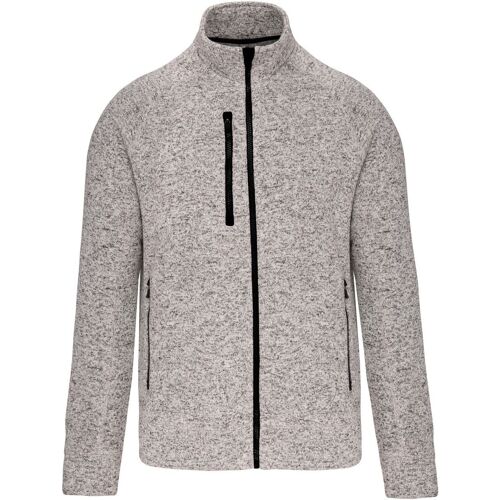 Veste Chinée Ouverture Zippée - Homme - K9106 - Gris Clair