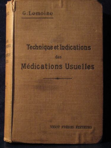Technique Et Indications Des Médications Usuelles