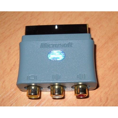 Adaptateur Péritel Vers 3 X Rca (Audio/Vidéo In) Officiel Pour Xbox 360