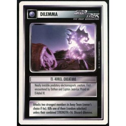 Trading Card Star Trek The Next Generation El Adrel Creature
