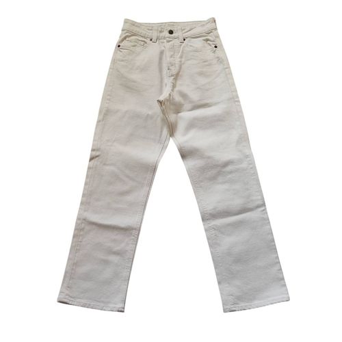 Jean Blanc Coupe Droite Taille Xs