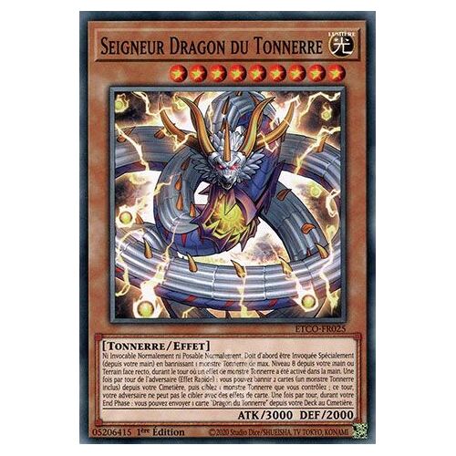 Carte Yu-Gi-Oh Etco-Fr025 Seigneur Dragon Du Tonnerre Fr