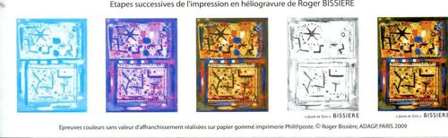 Etapes Successives De L'impression En Héliogravure De Roger Bissière