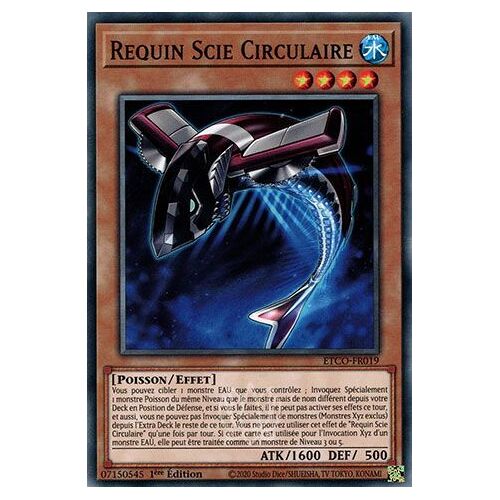Carte Yu-Gi-Oh Etco-Fr019 Requin Scie Circulaire Fr