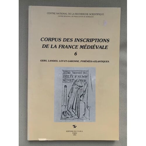 Corpus Des Inscriptions De La France Médiévale - N° 6