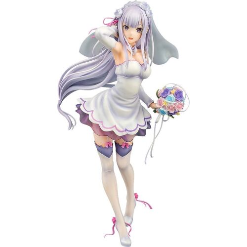 Re:Zero -Starting Life In Another World- Statuette Pvc 1/7 Emilia Wedding Ver. 25 Cm