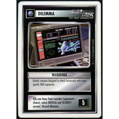 Trading Card Star Trek The Next Generation Microvirus