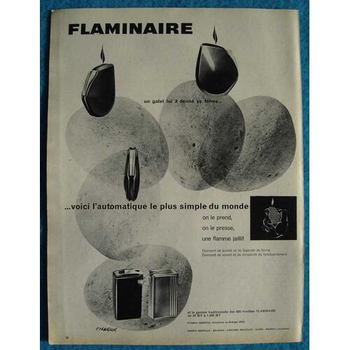 Publicité Papier - Briquet Flaminaire De 1959