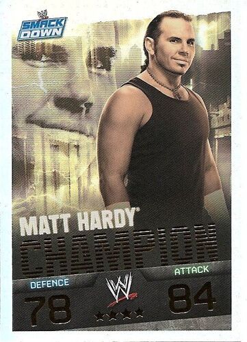 Slam Attax Evolution -  Matt Hardy Champion - Def 78 Att 84