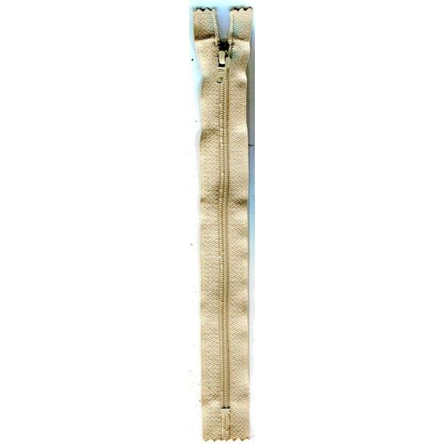 Fermeture Eclair - A Glissière - Beige - 19 Cm