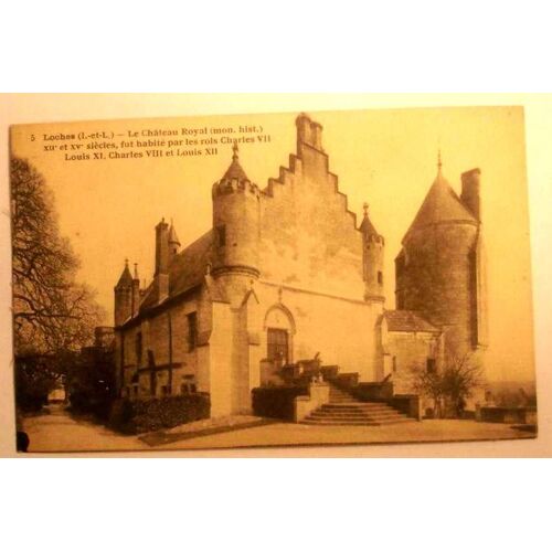 Carte Postale Ancienne Indre Et Loire Loches Le Chateau Royal Mon Hist
