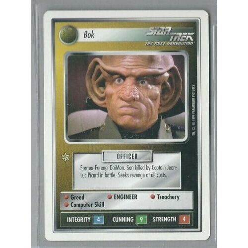 Trading Card Star Trek The Next Generation Bok