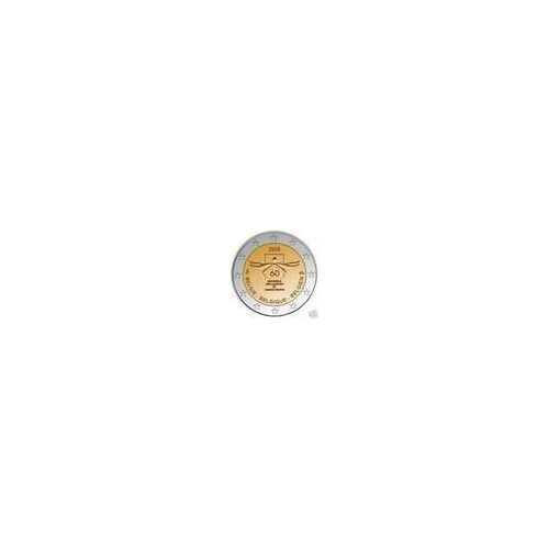 2 Euro - 60 Ans Droit De L'homme - Belgique - 2008