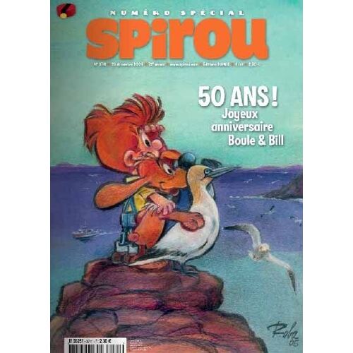 Spirou   N° 3741 : 50 Ans ! Joyeux Anniversaire Boule & Bill.