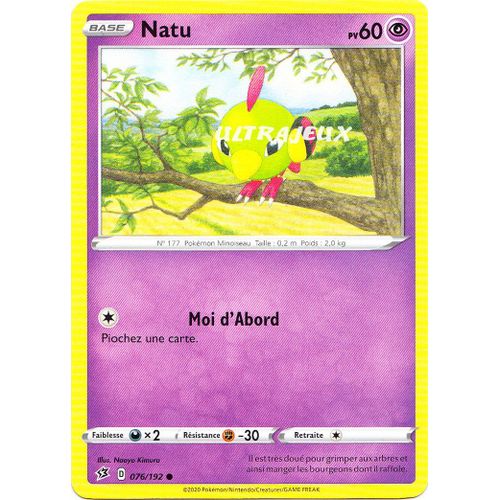 Pokémon - 76/192 - Natu - Eb02 - Epée Et Bouclier - Clash Des Rebelles - Commune