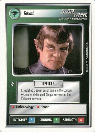 Trading Card Star Trek The Next Generation Tokath Alan Scarfe