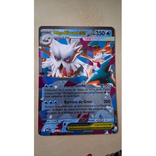 Carte Pokemon Mége-Blizzaroi Ex
