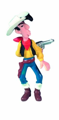 Lucky Luke Tirant Derrière Son Dos