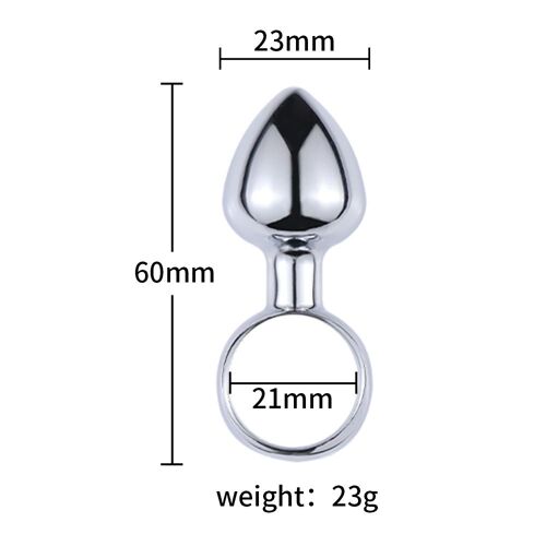 Plug Anal En Acier Inoxydable Pour Couple, Jouets Sexuels Pour Adultes, Anneau Côtelé En Alliage D'aluminium, Godemichet Anal, Jeu Anal