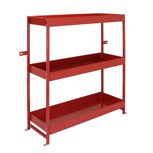 1 Rayonnage « Volcano » à Etagères Métalliques pour le Rangement d¿Outils dans les Véhicules Utilitaires, 116,5cm x 115cm x 34,8cm