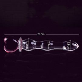 Jouet Sexuel Pour Femme, Énorme Prise D'anus Et De Coeur Rose, En Verre, Pénis, Vagin, Godemiché, Clitoris, Produits De Masturbation, Pour Adulte