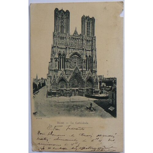 Carte Postale Ancienne - Reims - La Cathédrale