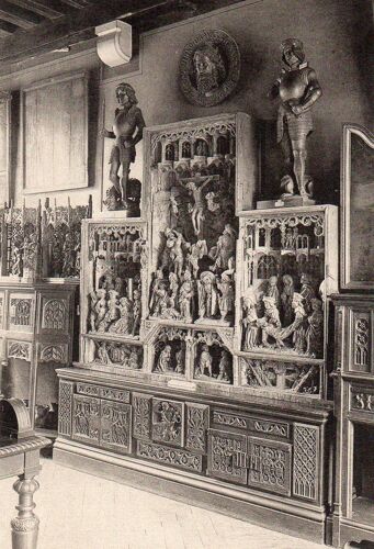 Carte Postale Ancienne N° 11 Paris - Seine - 75 Musee De Cluny Retable En Bois Sculpte Du Xv Eme Siecle -