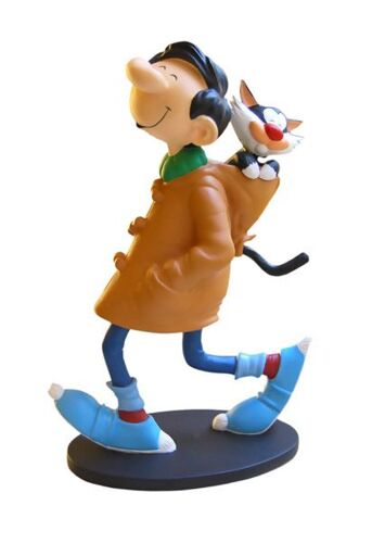 Gaston Lagaffe - Figurine En Résine : Gaston En Duffle Coat