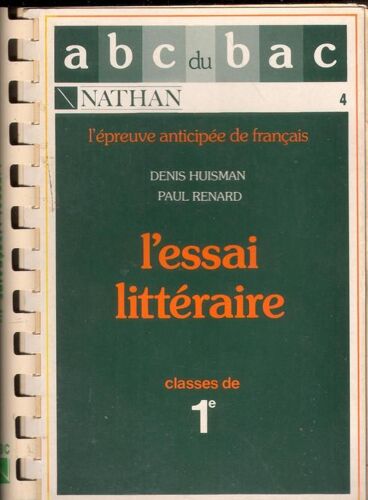 Abc Bac Essai Litteraire
