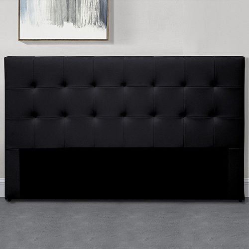 Tête De Lit Capitonnée Capitole - Noir - 140 Cm