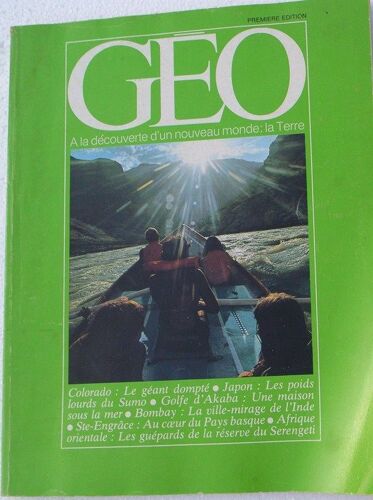 Géo 1ère Édition 1979 : Colorado, Sumo,Neritica, Bombay, Guépards, Pays Basq