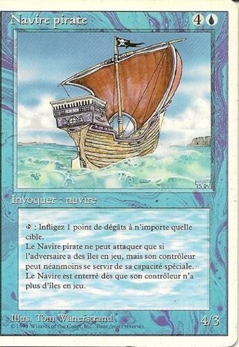Magic - Navire Pirate, 3 Ème Édition 1994 Vf Bords Blancs