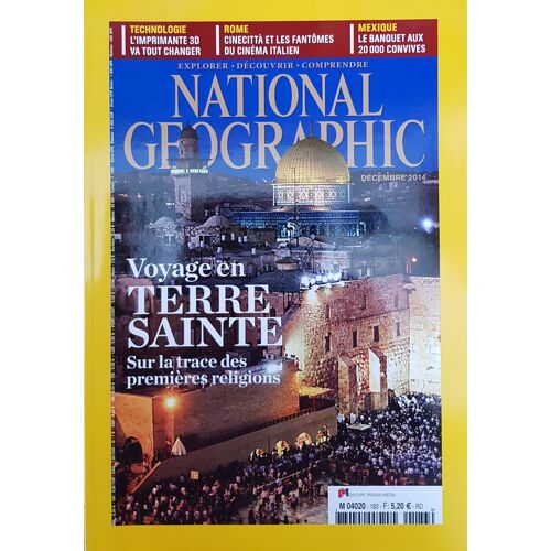 National Geographic N°183 Voyage En Terre Sainte