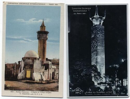 Exposition Coloniale Internationale Paris - 1931 - Lot De 2 Cpa - Tunisie