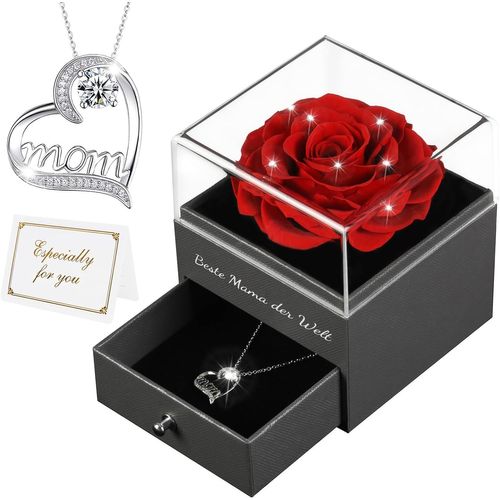 Mother's Day Gifts,Beste Mama Der Welt Eternal Rose Gifts Mother's Day,Eternal Pink,Gift Box Woman Gift Mum Grandma Birthday Gift Woman