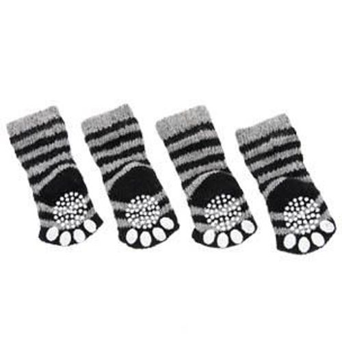 Chaussettes 4pcs/Set L Noir/Gris