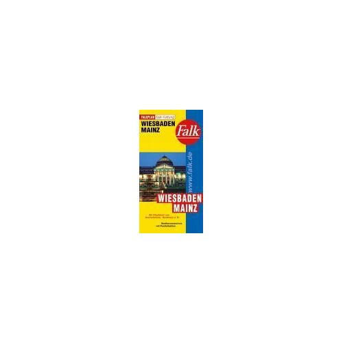 Falk Stadtplan Falkfaltung Wiesbaden / Mainz 1 : 23 000