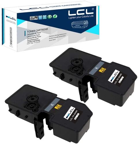 LCL Cartouche de Toner Compatible TK5240 TK-5240 TK-5240K 1T02R70NL0 (2 Noir) Remplacement pour Kyocera ECOSYS M-5526cdn M-5526cdw P-5026cdn P-5026cdw