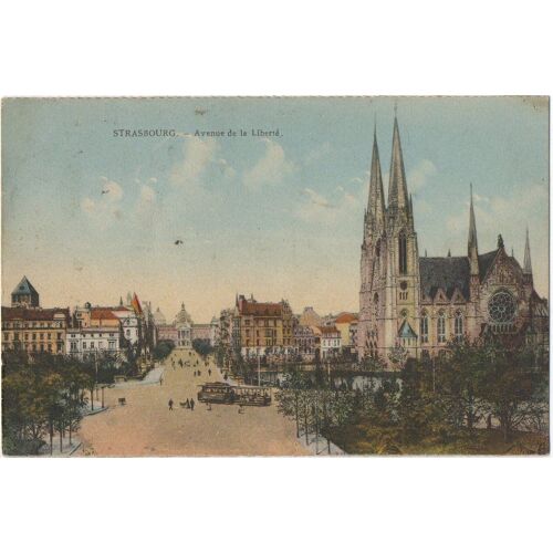 Carte Postale - Strasbourg - Avenue De La Liberté 1932