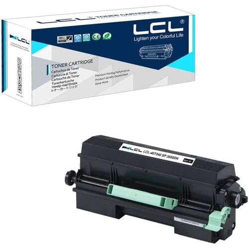 LCL Cartouche de Toner Compatible 407340 SP 3600DN SP 3600SF SP 3610SF SP 4510DN SP 4510SF (1 Noir) Remplacement pour Ricoh SP 3600DN SP 3600SF SP 3610SF SP 4510DN SP 4510SF