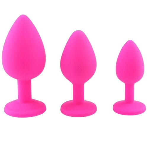 Plug Anal Unisexe En Silicone, Tailles S/M/L 100%, Bouchon Unisexe, 3 Tailles Différentes, Jouets Adultes Pour Hommes/Femmes, Entraîneur Anal Pour Couples Sm