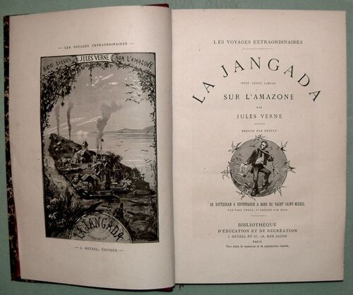 La Jangada - Huit Cents Lieues Sur L' Amazone - De Rotterdam À Copenhague À Bord Du Yacht Saint-Michel Par Paul Verne